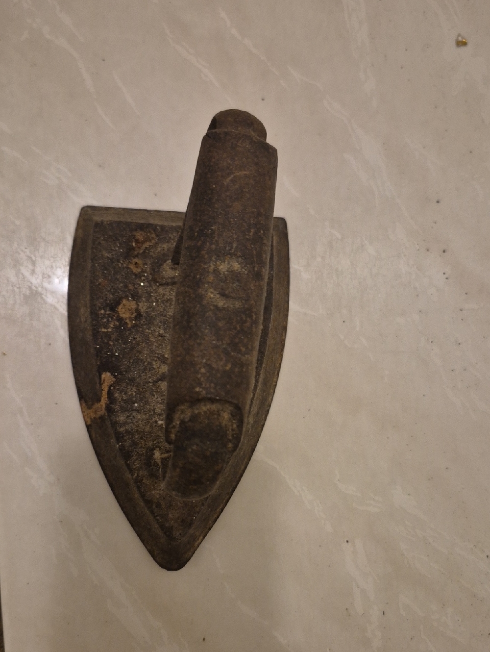 Vintage Cast Iron Sad Iron - Rustic Decorative Piece
